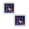 イッタラ（iittala） タイカ ブルー スクエアプレート 12×12cm ペア 1070927