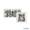 イッタラ（iittala） タイカ ブラック プレートセット スクエア 12×12cm ＆ レクタングラー 12×24cm