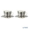 イッタラ（iittala） タイカ ブラック ティーカップ＆ソーサー 300ml 1075822 ペア