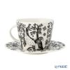イッタラ（iittala） タイカ ブラック ティーカップ＆ソーサー 300ml 1075822 ペア