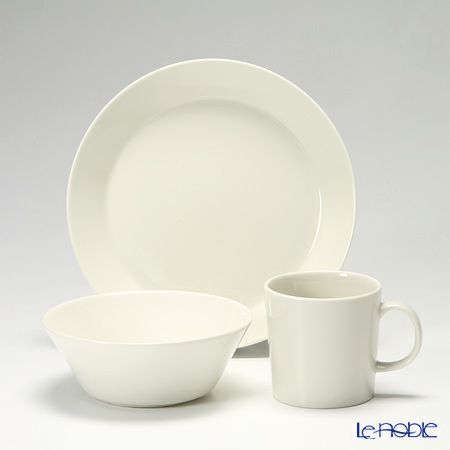 イッタラ（iittala） ティーマ ホワイト マグ＆プレート＆ボウル 3点セット