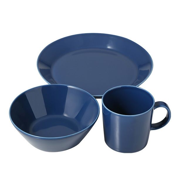 イッタラ（iittala） ティーマ マグカップ＆プレート＆ボウル 3点セット ヴィンテージブルー
