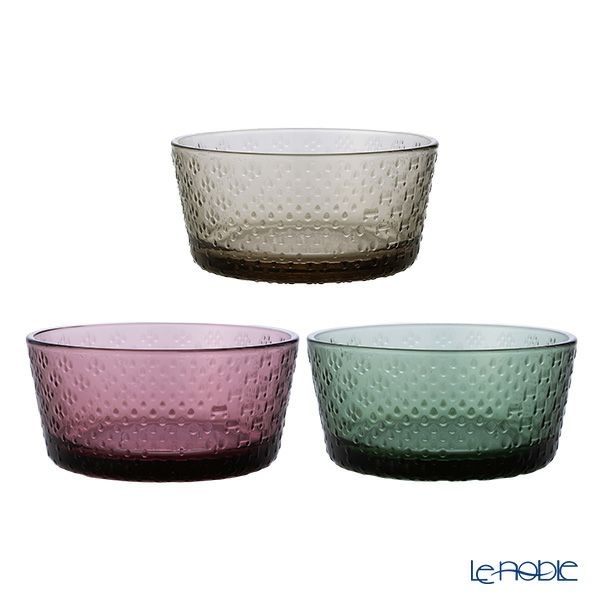 イッタラ（iittala） ツンドラ ボウル 250ml カルーナ＆リネン＆パイングリーン 3点セット
