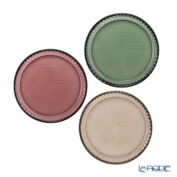 イッタラ（iittala） ツンドラ プレート 15.4cm カルーナ＆リネン＆パイングリーン 3点セット