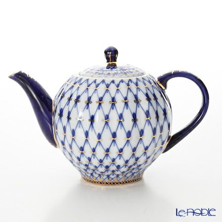 ロシア食器 インペリアル・ポーセリン コバルトネット 23ピースセット