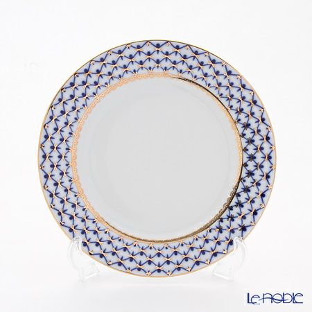 ロシア食器 インペリアル・ポーセリン コバルトネット 2人用 ティー7点セット