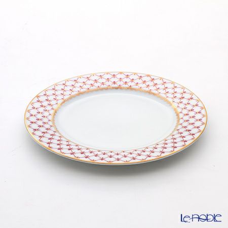 ロシア食器 インペリアル・ポーセリン ブルース（ピンクネット） プレート 21.5cm ペア