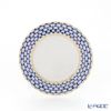 ロシア食器 インペリアル・ポーセリン コバルトネット プレート 15cm ペア