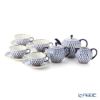 ロシア食器 インペリアル・ポーセリン コバルトネット ティー7点セット