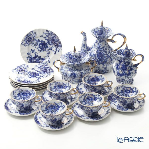 ロシア食器 インペリアル・ポーセリン シンギングガーデン 6人用セット