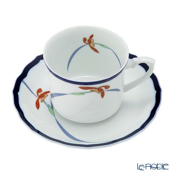 香蘭社 オーキッドレース コーヒーカップ＆ソーサー 200ml 5客セット