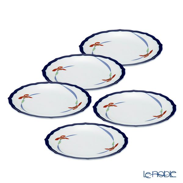 香蘭社 オーキッドレース パン皿 15.5cm 5枚セット