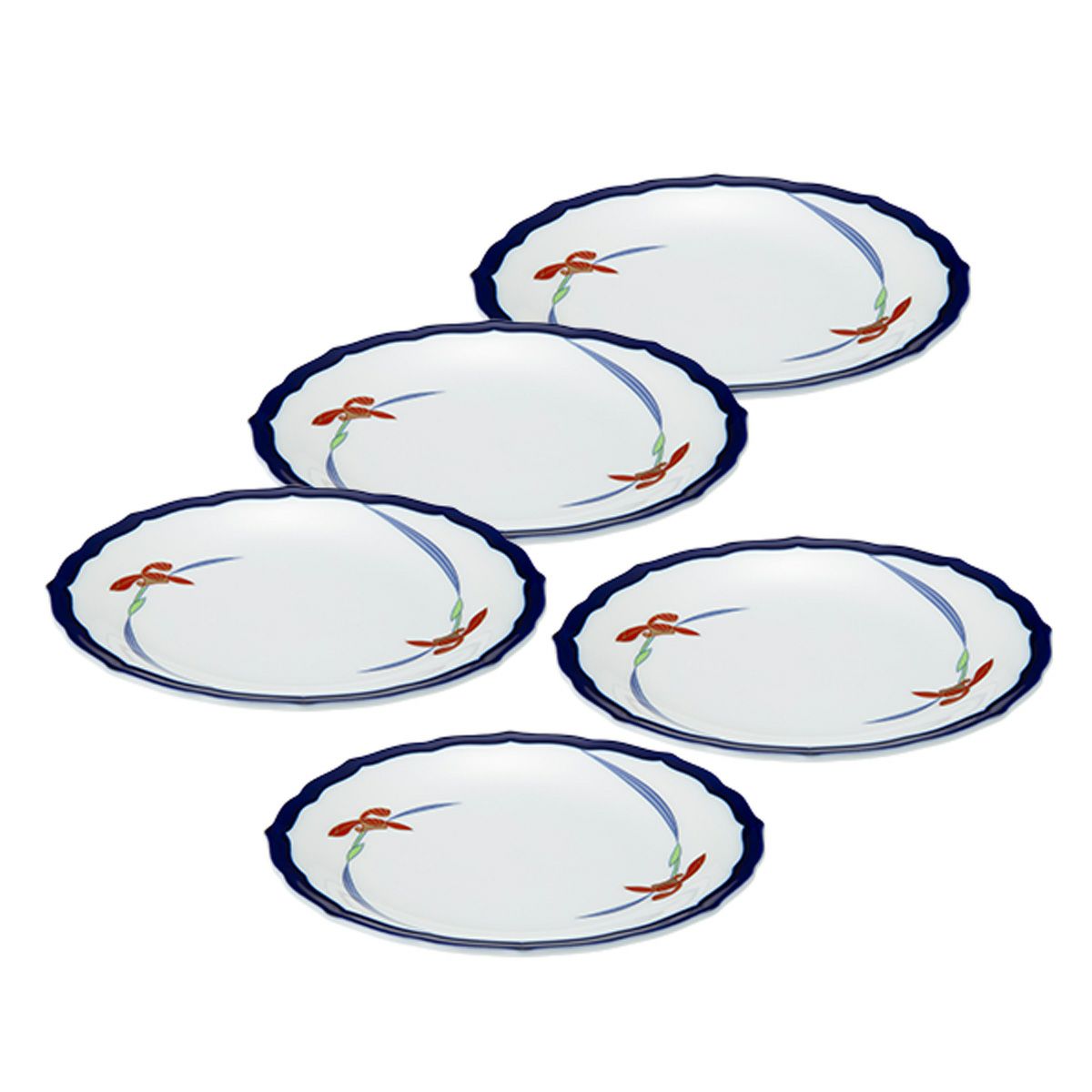 香蘭社 オーキッドレース パン皿 15.5cm 5枚セット