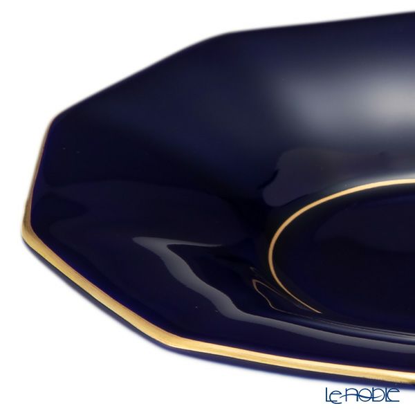 香蘭社 ルリ 十角形茶托 5枚セット