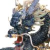 リヤドロ 臥龍 ペア（Blue＆Gold） HIGH PORCELAIN 台座付