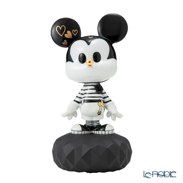 リヤドロ ミッキーマウス ＆ ミニーマウス（Black ＆White） ペア 09601 ＆ 09707