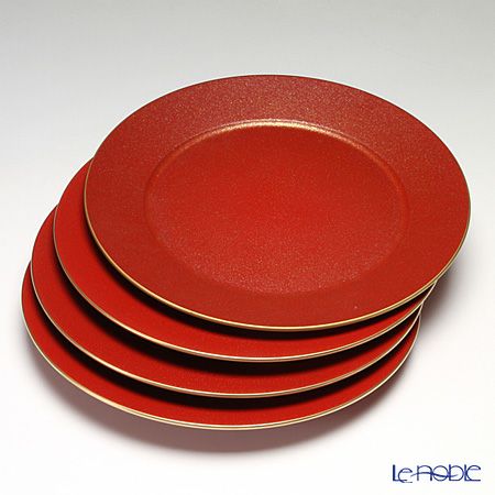 ラックヌーボー チャージャープレート レッドゴールド ラメ 4枚セット