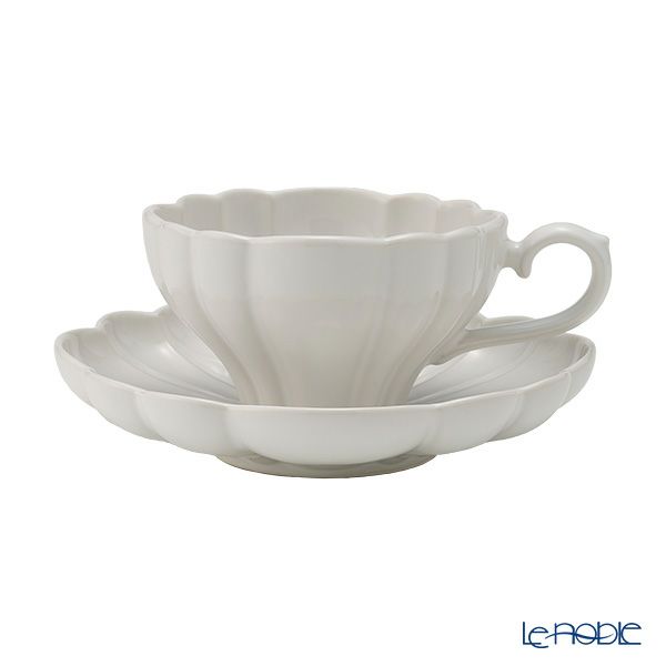 マルミツポテリ スタジオエム ルブケ カップ＆ソーサー 190ml ホワイト ペア