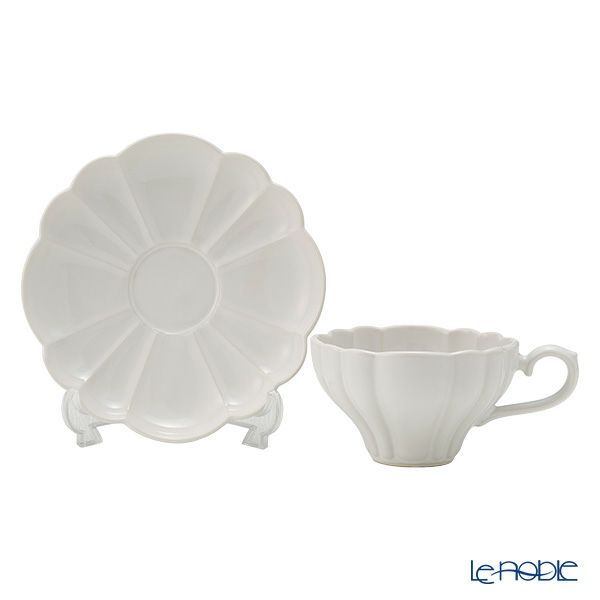 マルミツポテリ スタジオエム ルブケ カップ＆ソーサー 190ml ホワイト ペア