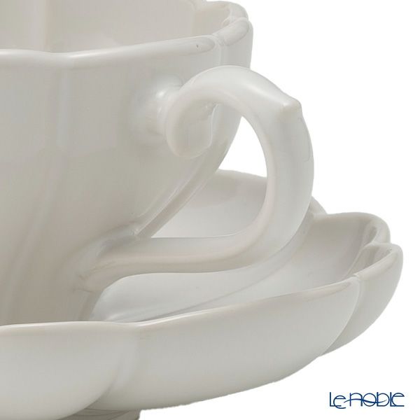 マルミツポテリ スタジオエム ルブケ カップ＆ソーサー 190ml ホワイト ペア