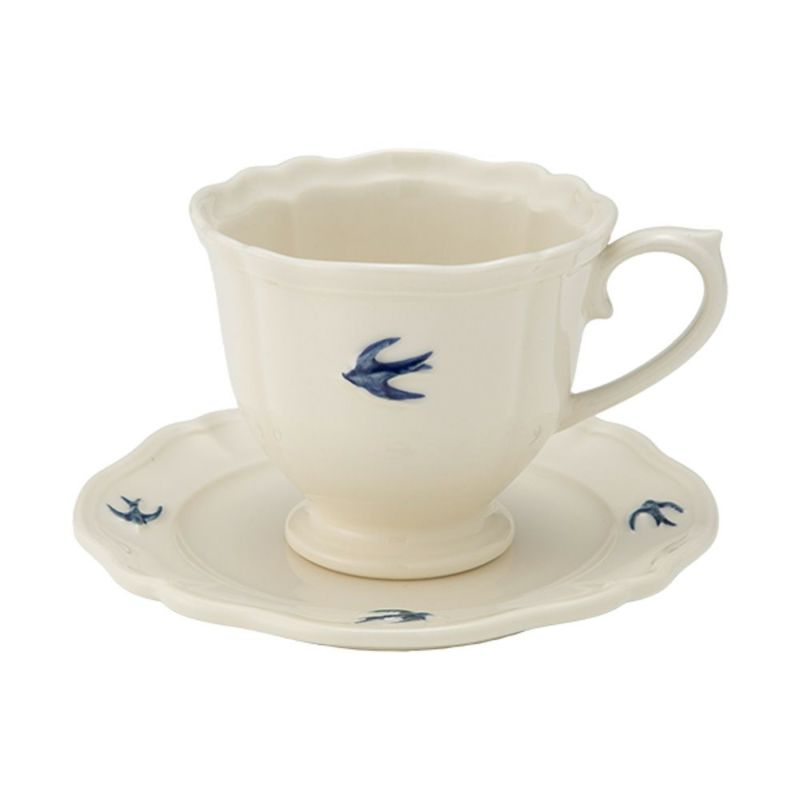 マルミツポテリ スタジオエム アーリーバード マグカップ＆プレート 2点セット