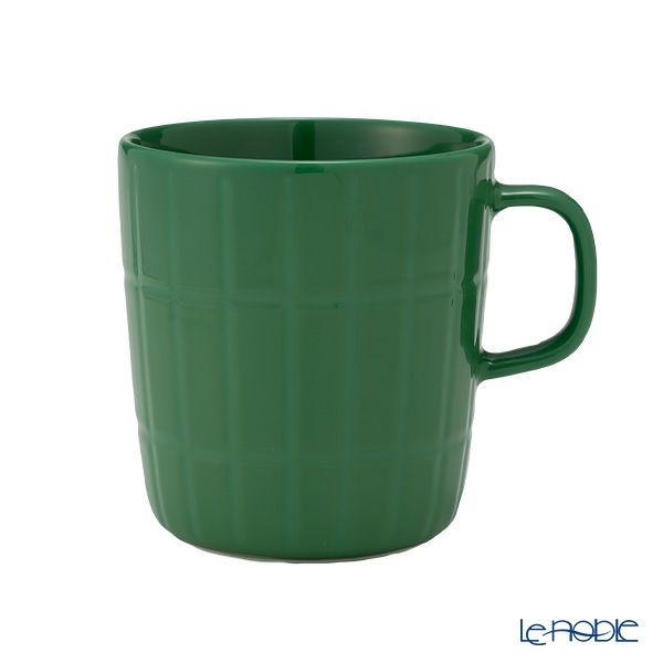 マリメッコ（marimekko） Tiiliskivi ティイリスキヴィ／煉瓦 れんが マグカップ 400ml ＆ プレート15.5×12.5cm セット ダークグリーン