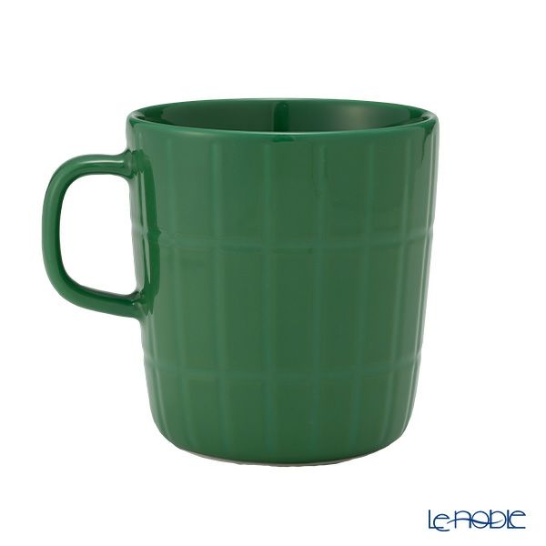 マリメッコ（marimekko） Tiiliskivi ティイリスキヴィ／煉瓦 れんが マグカップ 400ml ＆ プレート15.5×12.5cm セット ダークグリーン
