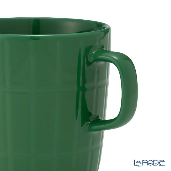 マリメッコ（marimekko） Tiiliskivi ティイリスキヴィ／煉瓦 れんが マグカップ 400ml ＆ プレート15.5×12.5cm セット ダークグリーン