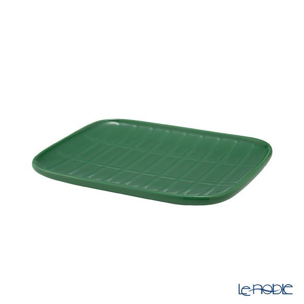 マリメッコ（marimekko） Tiiliskivi ティイリスキヴィ／煉瓦 れんが マグカップ 400ml ＆ プレート15.5×12.5cm セット ダークグリーン