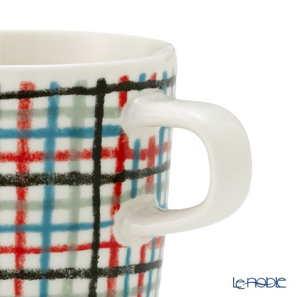 マリメッコ（marimekko） Urdimbre ウルディンブレ／縦糸 コーヒーカップ 200ml ＆ プレート15.5×12.5cm セット