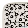 マリメッコ（marimekko） Unikko ウニッコ／けしの花 60thアニバーサリーコレクション 2ピースセット マグカップ＆プレート15.5×12.5cm ブラック×ホワイト