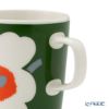 マリメッコ（marimekko） Unikko ウニッコ／けしの花 60thアニバーサリーコレクション マグカップ 250ml ペア グリーン×ホワイト 柄違い