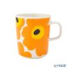 マリメッコ（marimekko） Unikko ウニッコ／けしの花 60thアニバーサリーコレクション マグカップ ホワイト×オレンジ×イエロー 250ml 柄違い ペア