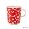 マリメッコ（marimekko） Unikko ウニッコ／けしの花 60thアニバーサリーコレクション マグカップ ホワイト×レッド 250ml 柄違い ペア