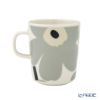 マリメッコ（marimekko） Unikko ウニッコ／けしの花 2点セット マグカップ250ml ＆ プレート13.5cm ライトグレー×サンド