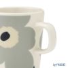 マリメッコ（marimekko） Unikko ウニッコ／けしの花 2点セット マグカップ250ml ＆ プレート13.5cm ライトグレー×サンド