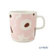 マリメッコ（marimekko） Unikko ウニッコ／けしの花 2点セット プレート 20cm ＆ マグカップ 400ml ホワイト×ピンク
