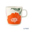 マリメッコ（marimekko） Puutarhakutsut プゥータルハクツットゥ／ガーデンパーティー 2点セット プレート 20cm ＆ マグカップ 400ml ホワイト×オレンジ