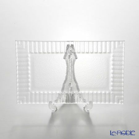 モダンボヘミア クビス 長方形プレート 21.3×12.8cm エクストラクリア ペア