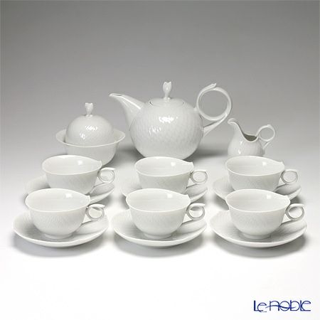 マイセン（Meissen） 波の戯れホワイト 17ピースセット（ティー）