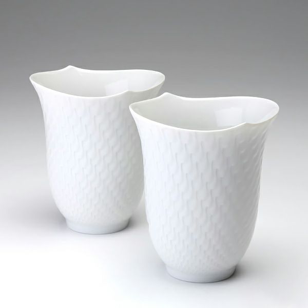 マイセン（Meissen） 波の戯れホワイト 000001／55404 タンブラー ペア