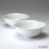 マイセン（Meissen） 波の戯れホワイト 000001／29411 サラダボウル 14.5cm ペア