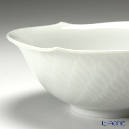 マイセン（Meissen） 波の戯れホワイト 000001／29411 サラダボウル 14.5cm ペア