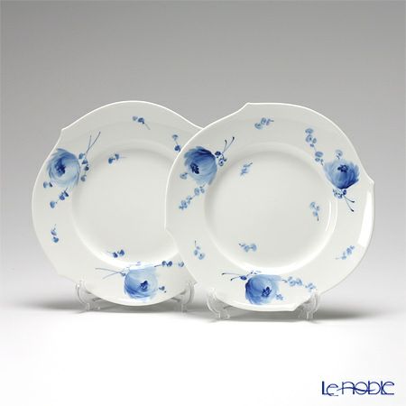 マイセン（Meissen） 青い花 614701／28470 プレート 19cm ペア