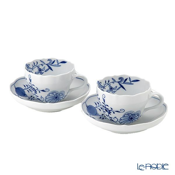 マイセン（Meissen） ブルーオニオン スタイル 801001／00582 コーヒーカップ＆ソーサー 200ml ペア