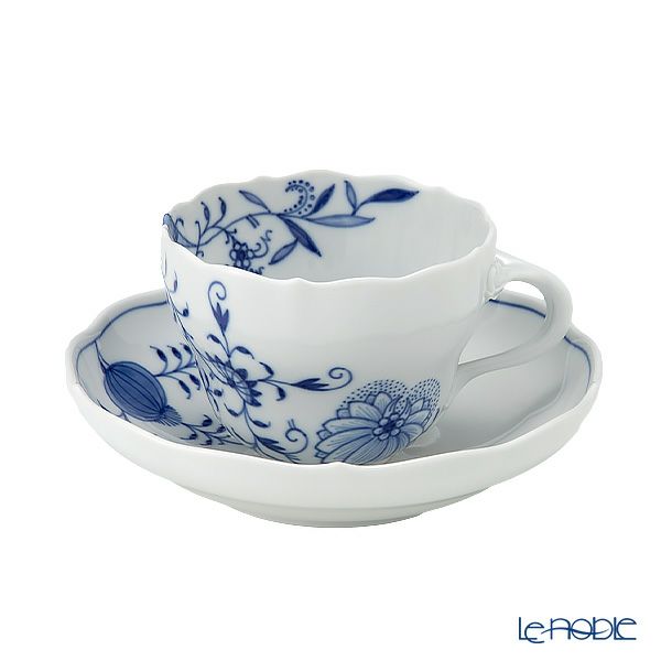 マイセン（Meissen） ブルーオニオン スタイル 801001／00582 コーヒーカップ＆ソーサー 200ml ペア