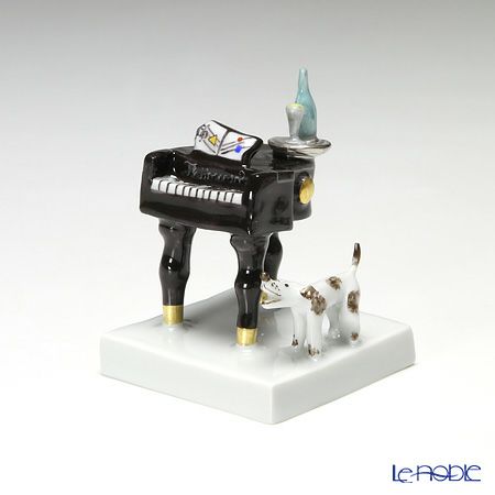 マイセン（Meissen） マイセン人形 900300／60663＆901300／60664 クラウン ピアニスト＆ピアノセット