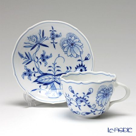 マイセン（Meissen） ブルーオニオン 800101／00582 コーヒーカップ＆ソーサー 200ml ペア