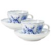 マイセン（Meissen） ブルーオニオン 800101／00582 コーヒーカップ＆ソーサー 200ml ペア