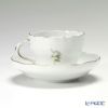 マイセン（Meissen） ホワイトローズ 029510／00582 コーヒーカップ＆ソーサー 200ml ペア
